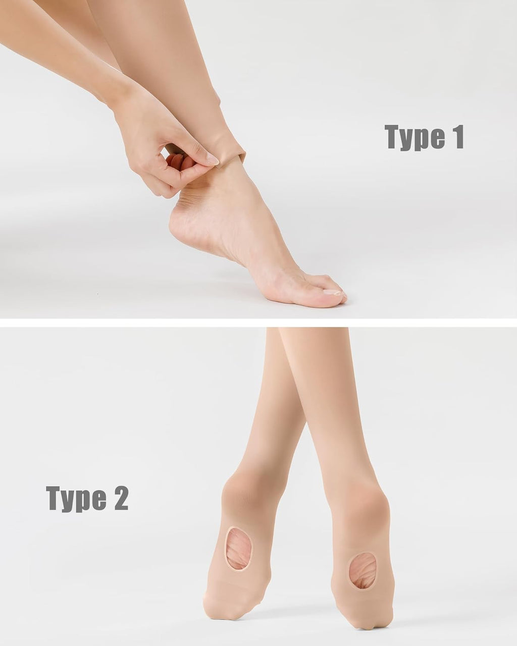 Stelle Women's Ballet Tights - Ultra Soft Convertible Dance Leggings for Comfort & Flexibility