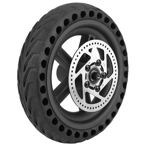 Rear Tire Set, Durable Replacement Wheel Hub Assembly with Disc Brake for Electric Scooter Maintenance, Commuters, Urban Riders