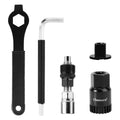 Oumers Bike Crank Puller, Bike Crank Arm Remover,Bottom Bracket Remover,Allen Key Wrench,Square Head with Auxiliary Wrench, Bicycle Extractor Tool Crankset Arm Extractor Repair Tool Set
