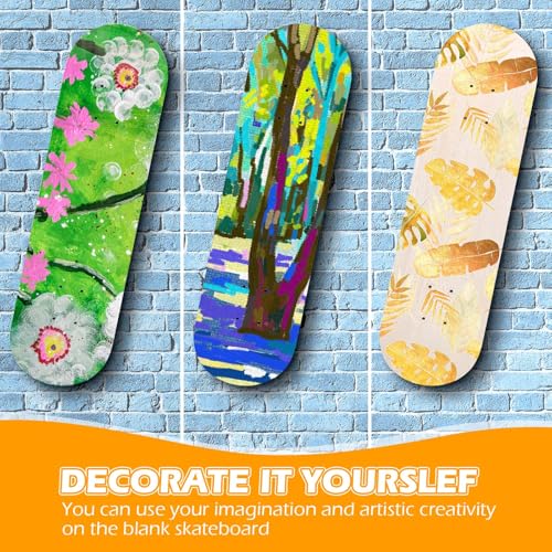 Meooeck 6-Pack Blank Maple Skateboard Decks 28 x 8 Inches - Model: THIS listing variation 6