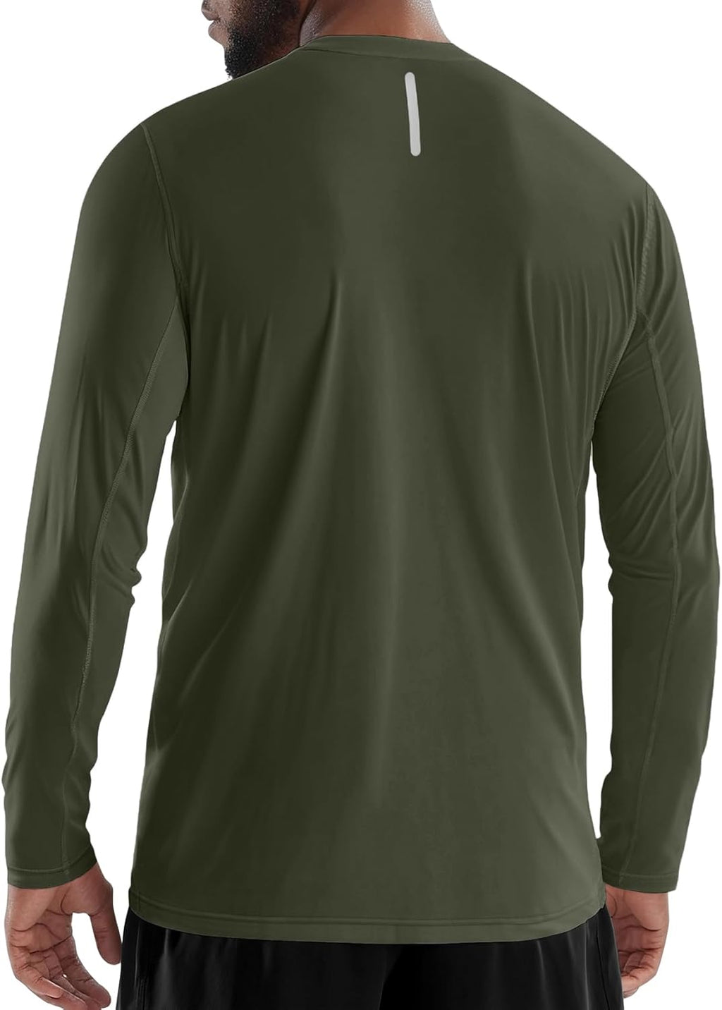 Zengjo Long Sleeve Athletic Shirts for Men - Moisture Wicking Workout Tee with UV Protection
