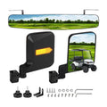 No Drilling Golf Cart Mirrors with Built-In Reflector, Golf Cart Side Mirrors and Rear View kit 180° Rotation HD Shatterproof Glass Ultra-Wide Fit for EZGO, Club Car, Yamaha, ICON, Star, Zone