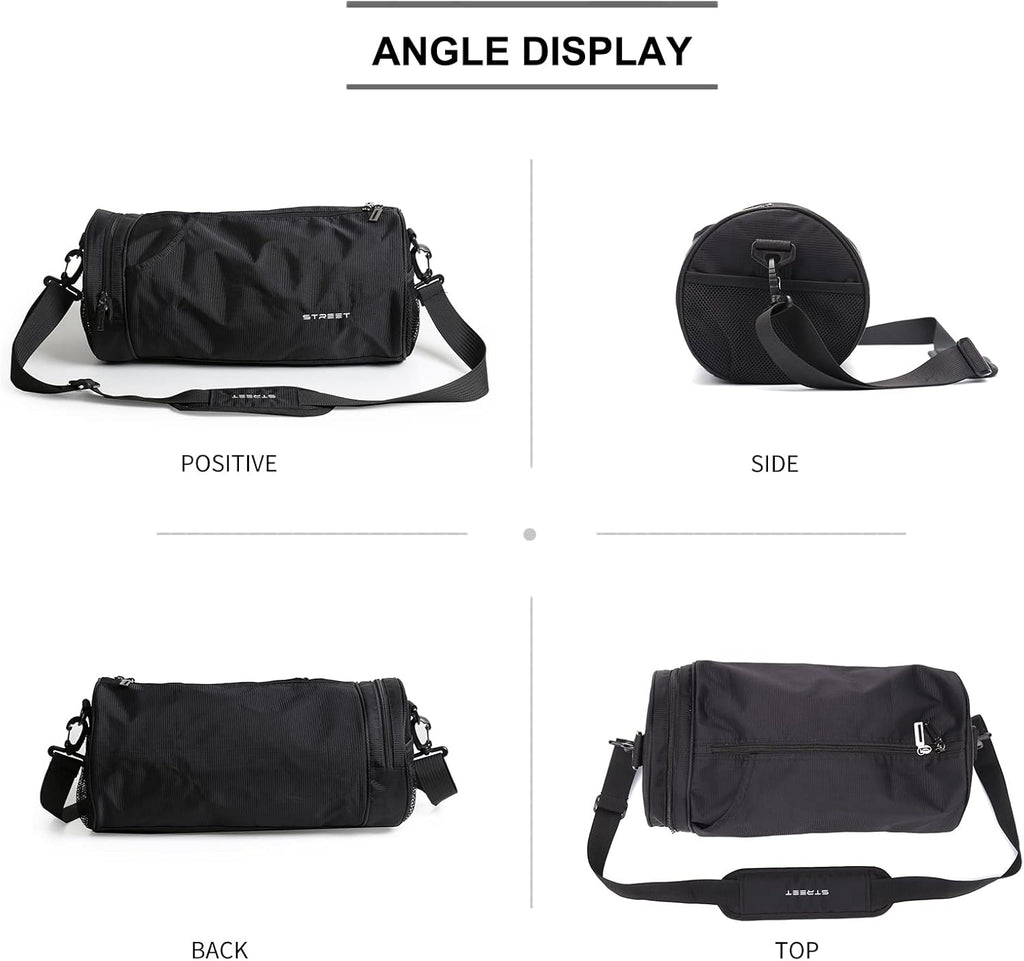 Skiennix Lightweight Gym Bag - Versatile Sports Duffel for Men & Women | Black X-Small