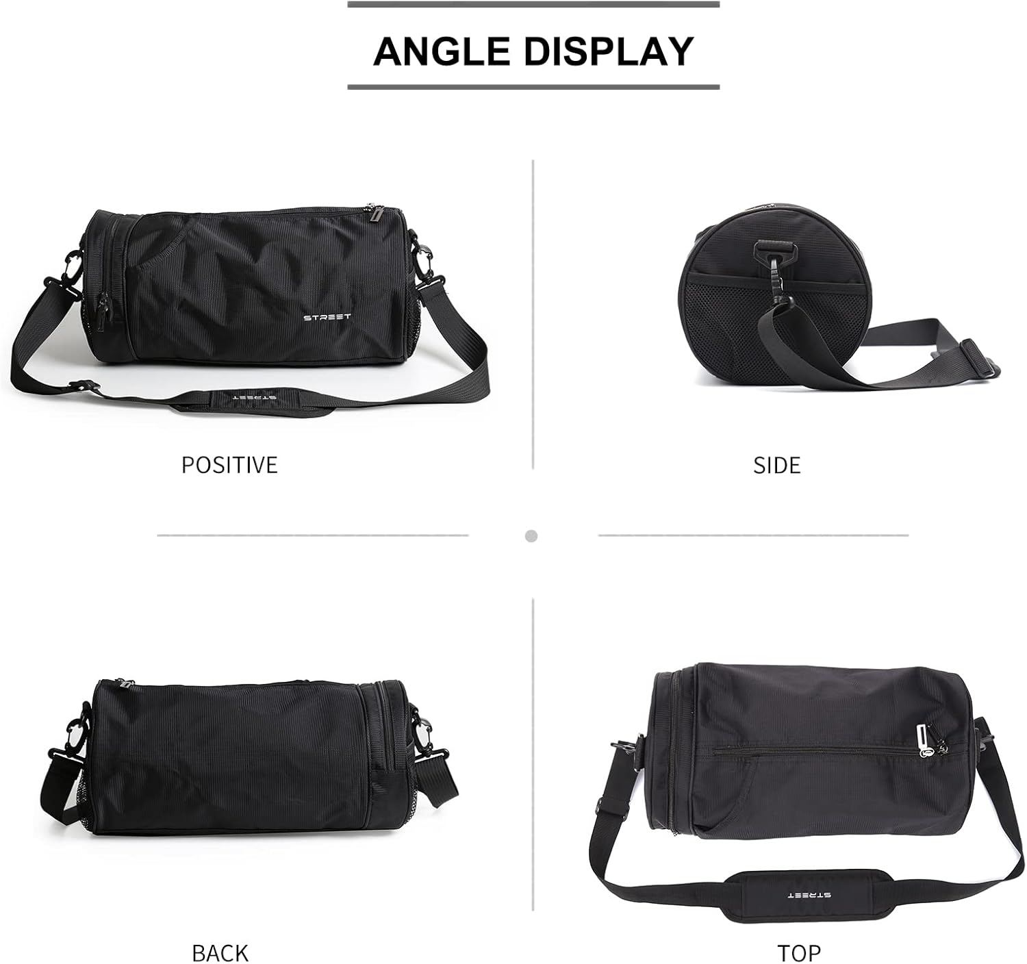 Skiennix Lightweight Gym Bag - Versatile Sports Duffel for Men & Women | Black X-Small