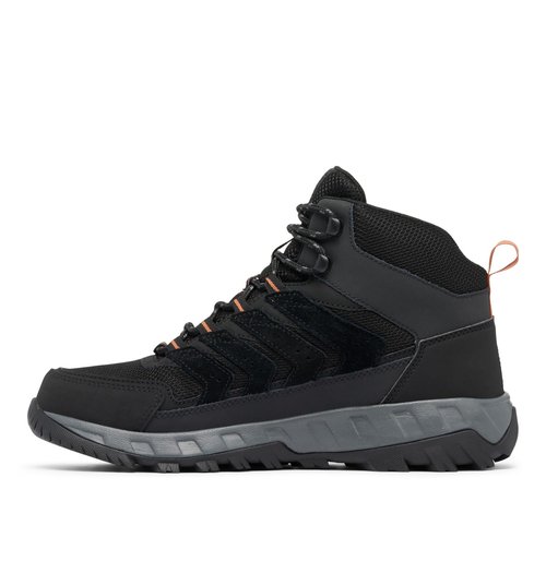 Columbia Mens Strata Trail Mid Waterproof, Black/Owl, 11