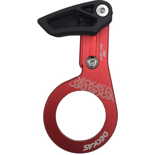 DECKAS Chain Guide BB Mount 7075 Aluminium Alloy Mount Bike Chain Guard MTB Bicycle Chain Protector 30-40T (Red)
