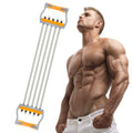 TOCO FREIDO Chest Expander, 5 Tubes Ajustable Arm Strength Trainer, Exercise Resistance Bands for Home Fitness Muscle Training