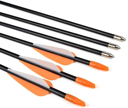 Elong Fiberglass Arrows - Target Shooting Practice for Youth & Beginners | 24-30 Inch Sizes