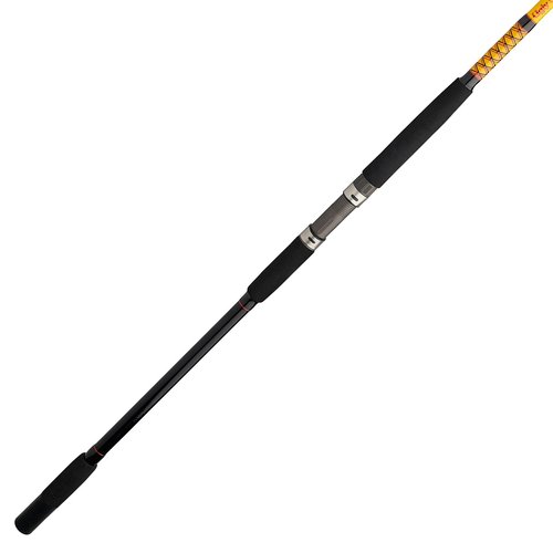 Ugly Stik Bigwater Conventional Fishing Rod, Black/Red/Yellow, 12' - Extra Heavy - 30-50lb - 2pc