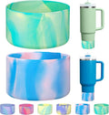 HEYSKAY Silicone Boot Base - 2pcs Protective Flask Cover for Stanley Quencher & Hydro Sport Bottles