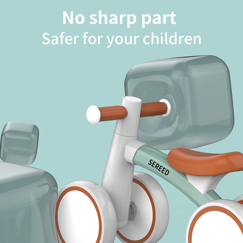 SEREED Baby Balance Bike - 4-Wheel Toddler Bike for 1-Year-Olds | Ideal First Birthday Gift