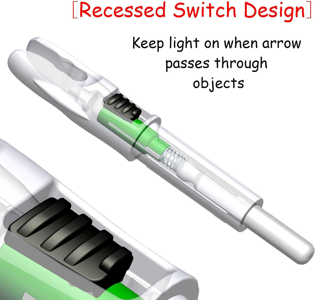 Reikawa G X H S GT Lighted Nocks - LED Arrow Nocks for Archery | 6-Pack with Multiple Sizes
