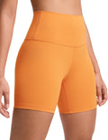 CRZ YOGA Biker Shorts - ButterLuxe High Waisted Spandex for Women | 6" Length for Running & Volleyball