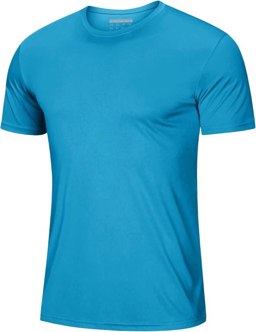 MAGCOMSEN Men's UPF 50+ Quick-Dry Athletic T-Shirt | Lightweight Workout & Swim Tee