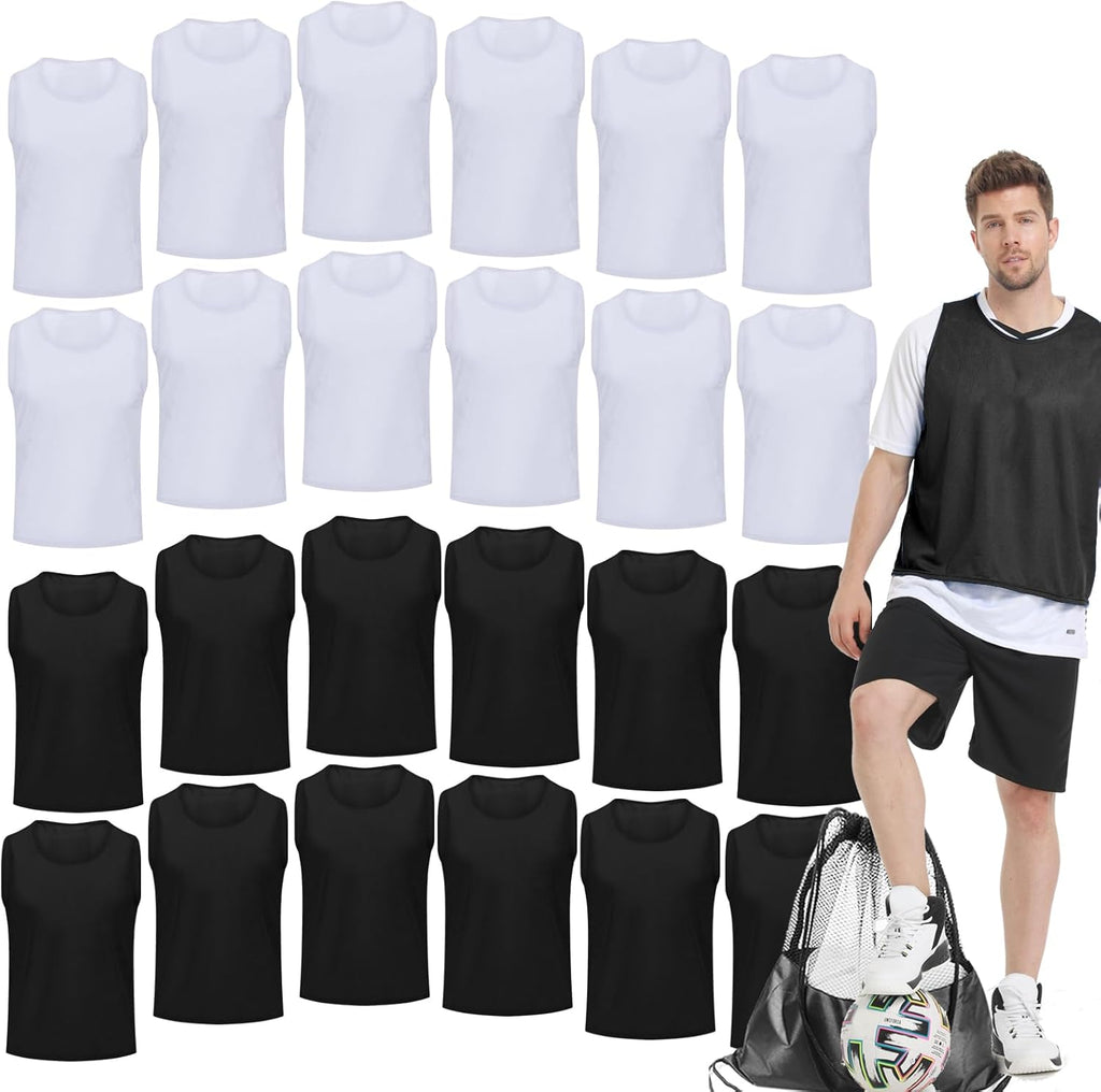 Regine Switzerland Soccer Pinnies for Youth - Numbered Scrimmage Vests | Perfect for Team Practice