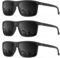 Polarized Sunglasses - UV Protection for Men & Women | 3-Pack for Driving, Sports & Fishing