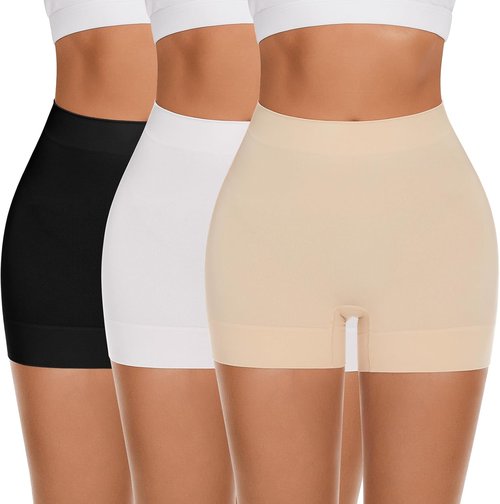 FRESBEIT Slip Shorts for Women - Anti-Chafing Boyshorts Smooth Shapewear | Comfortable Fit