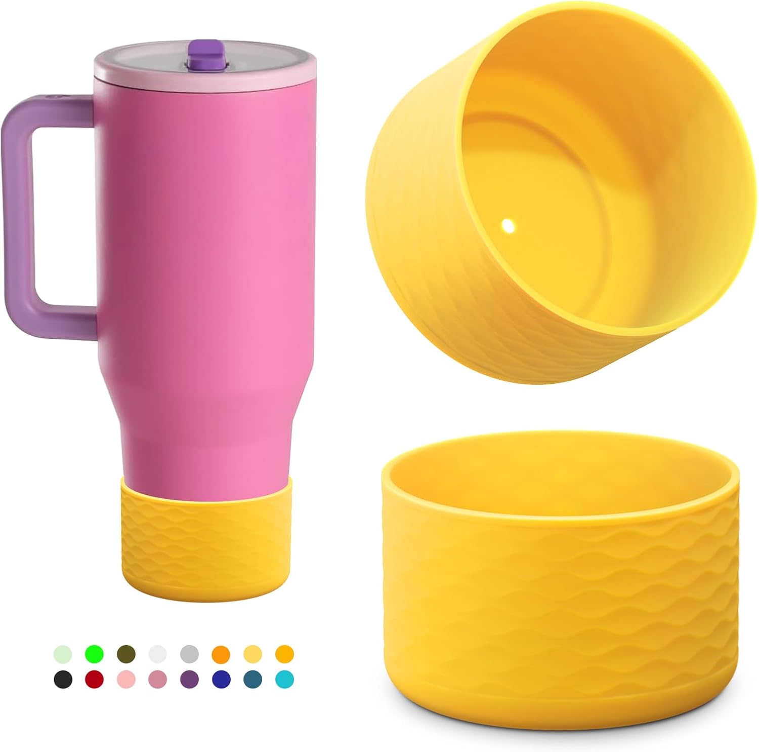 Yoleike Silicone Boot for Hydrojug Traveler 40 oz Tumbler - Anti-Slip Protective Sleeve, BPA Free