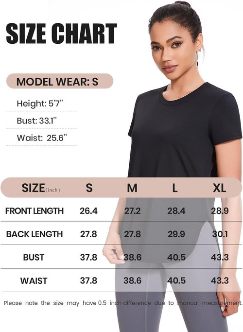 Cosy Pyro Workout Tops for Women - 4-Pack UPF 50+ Short Sleeve Yoga & Running Tees