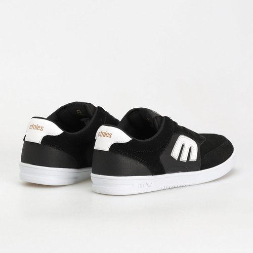 Etnies The Aurelien – Contemporary Athletic Skate Look, Reinforced Build, Michelin Outsole 3 x More Durable - Black/White - 9.5