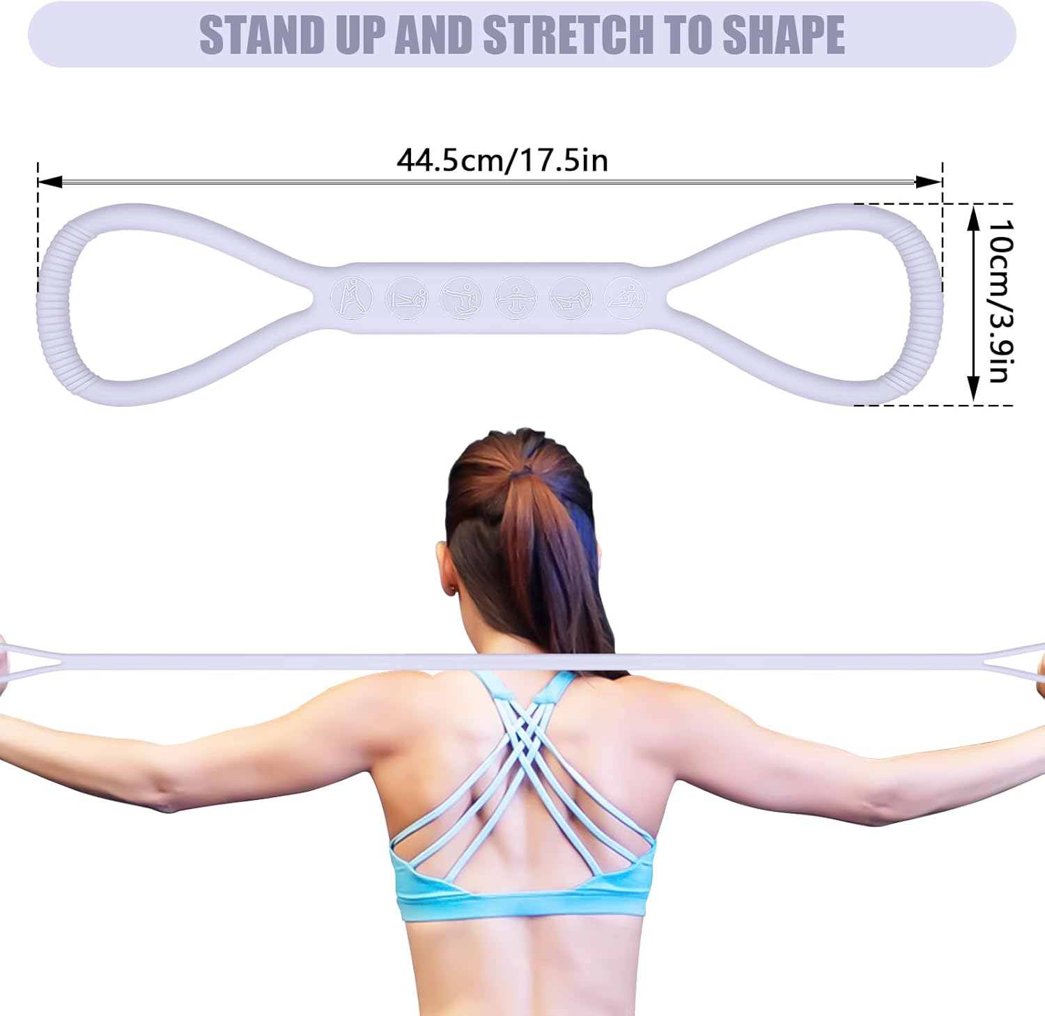 Skiennix Figure 8 Resistance Band - Upgraded Physical Therapy Tool | 3 Resistance Levels for All Ages