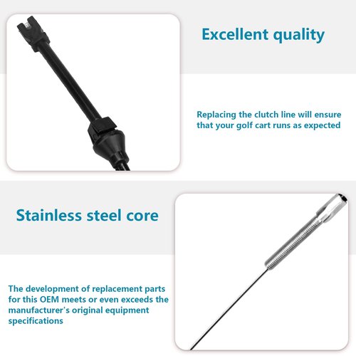 Earthtec Accelerator Throttle Cable | 35" for EZGO Marathon Golf Cart 1983-87