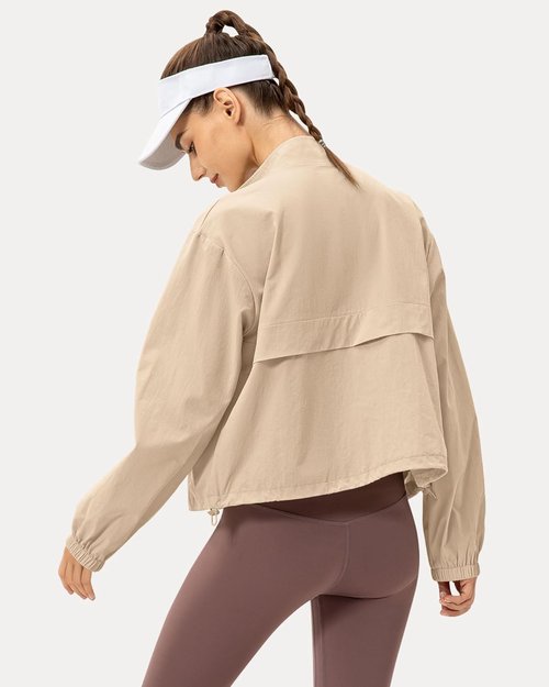 Locachy Women's Athletic Jacket - Lightweight Zip-Up Design with Windproof Sun Protection | Perfect for Outdoor Workouts