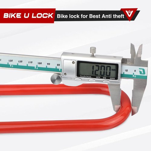 Bike U Lock - Heavy-Duty 4-Digit Combination U-Shaped Bicycle Lock for Ultimate Security