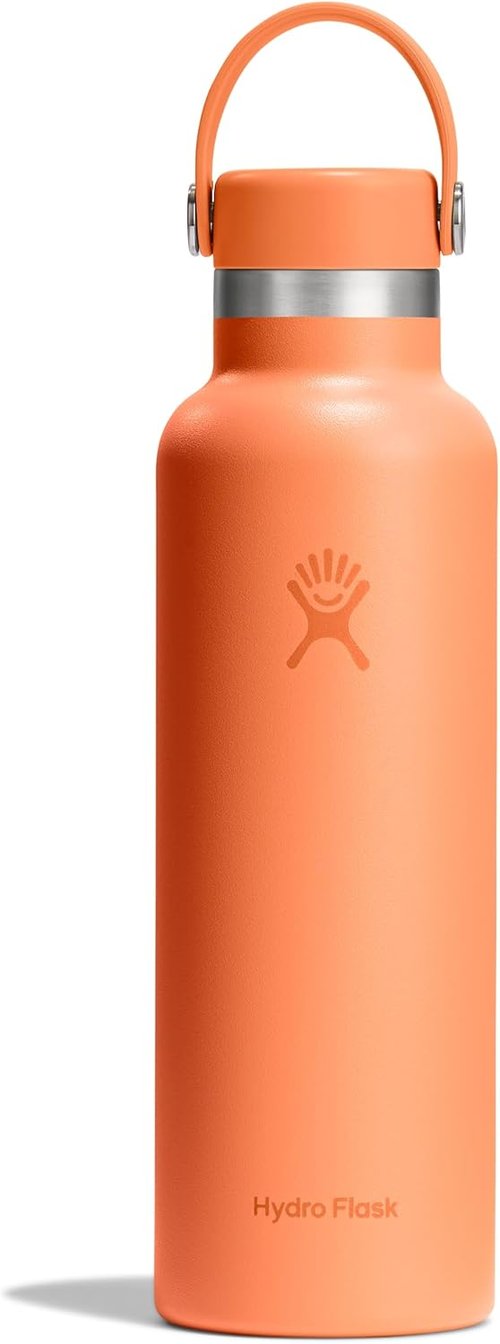 Hydro Flask Water Bottle - Insulated Stainless Steel - Leakproof & Non-Spill | 21 Oz Nectar Orange