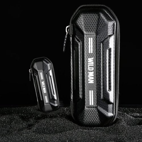 WILD MAN Bike Tool Storage Bag Hard Shell Waterproof Bicycle Repair Bag for Mountain Road Bike MTB Cycling(XT11,Black)