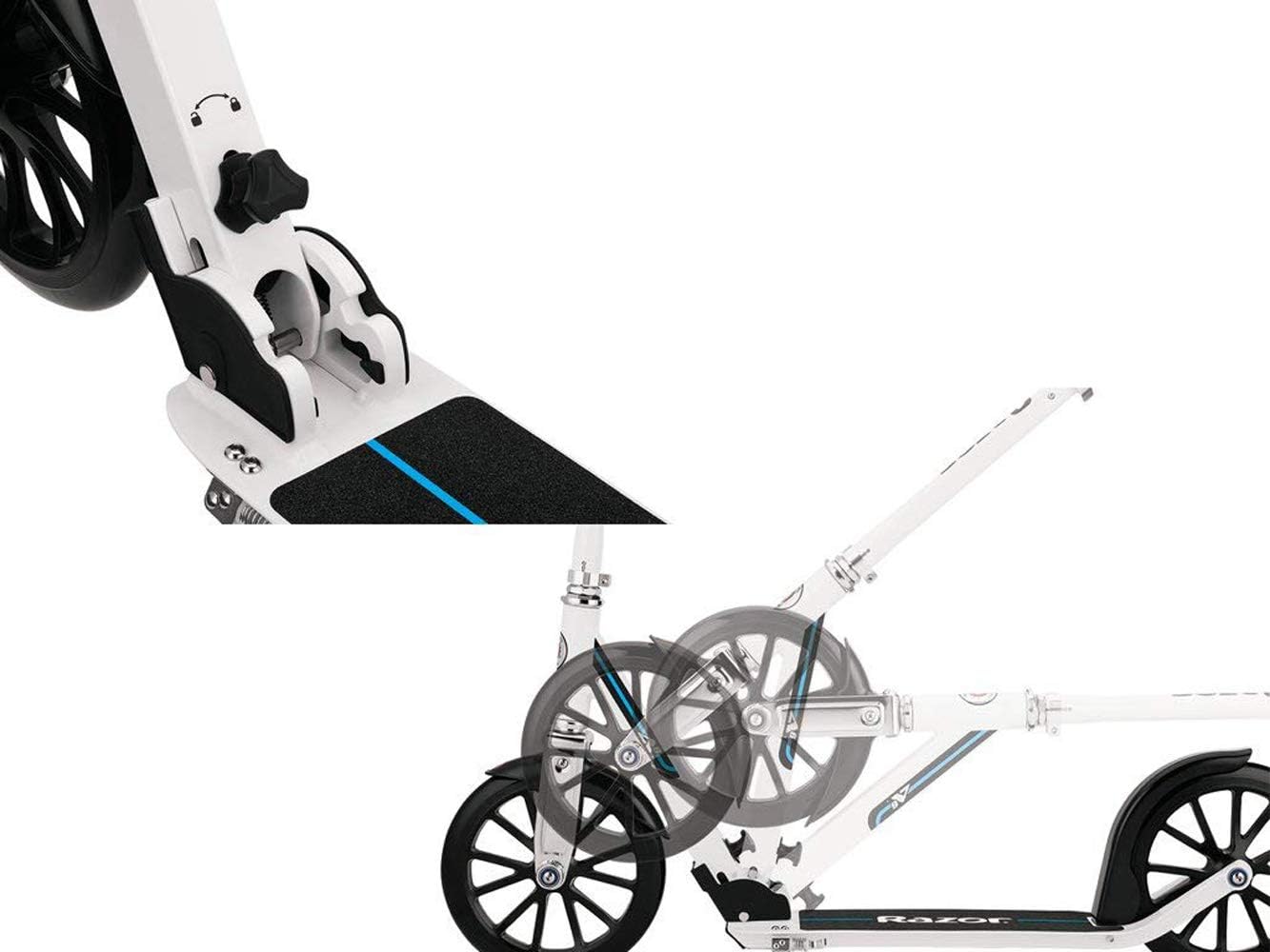 Razor A6 Kick Scooter for Kids 8+ | Extra-Tall Handlebars & Longer Deck, 10" Wheels, Anti-Rattle Tech