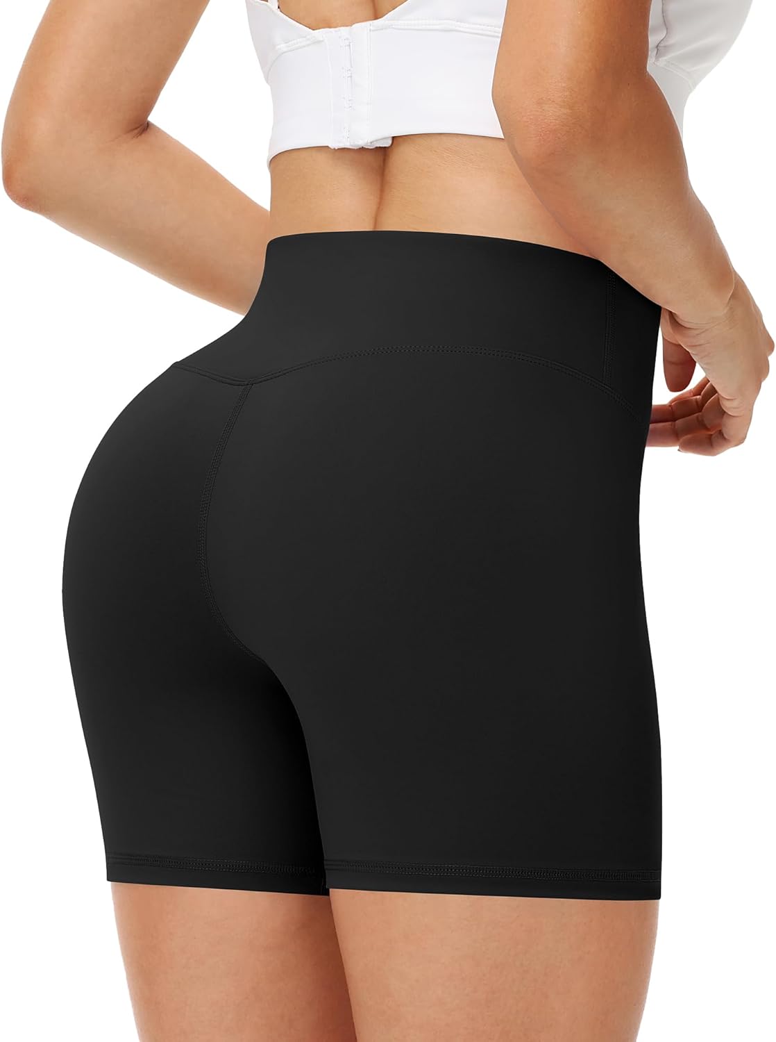Runhit Women's Biker Shorts - High Waisted Tummy Control Spandex for Gym, Yoga & Dance | 3"/5"/8" Sizes