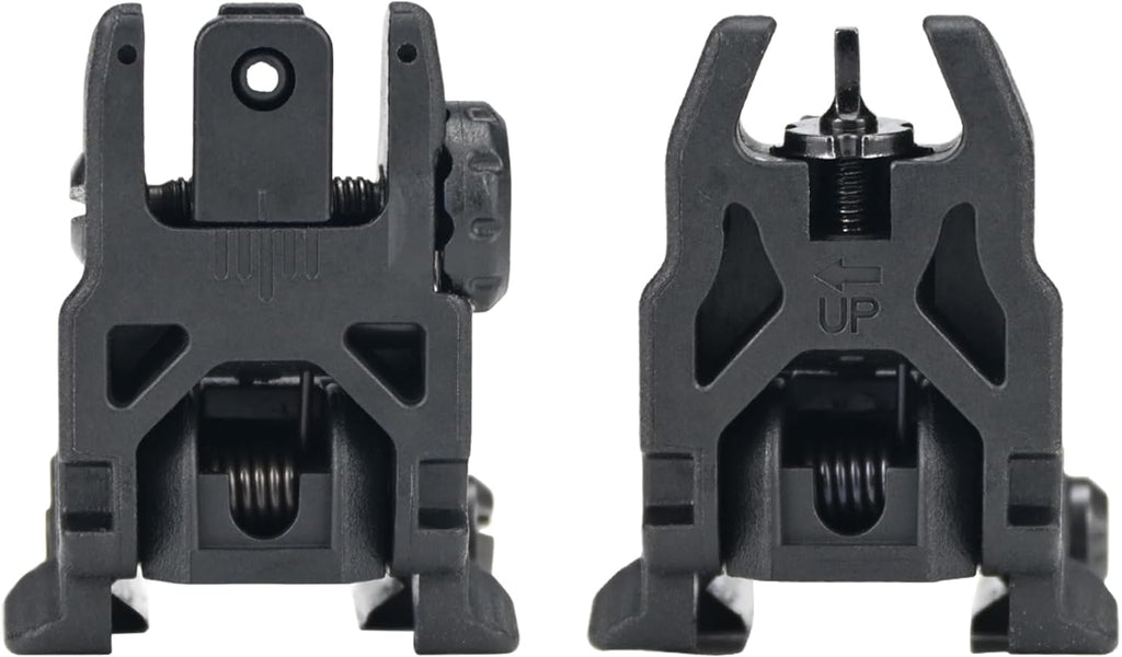 Skiennix Nylon Flip Sights - Front & Rear Installation on Picatinny/Weaver Rail