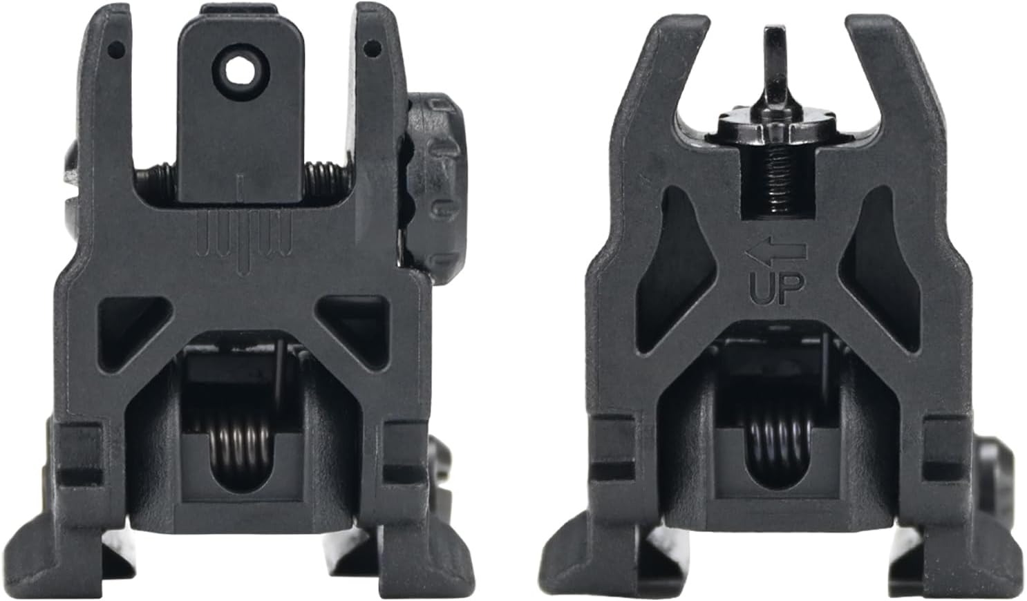 Skiennix Nylon Flip Sights - Front & Rear Installation on Picatinny/Weaver Rail