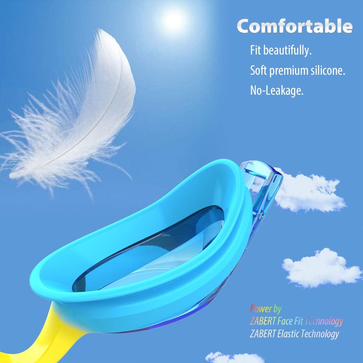 Skiennix Kids Swimming Goggles - Anti-Fog & 100% UV Protection | 3-Pack for Ages 3-10