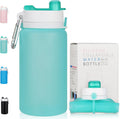 PLTCAT Collapsible Silicone Water Bottle - BPA Free, Lightweight & Leak-Proof for Travel, Gym, Hiking
