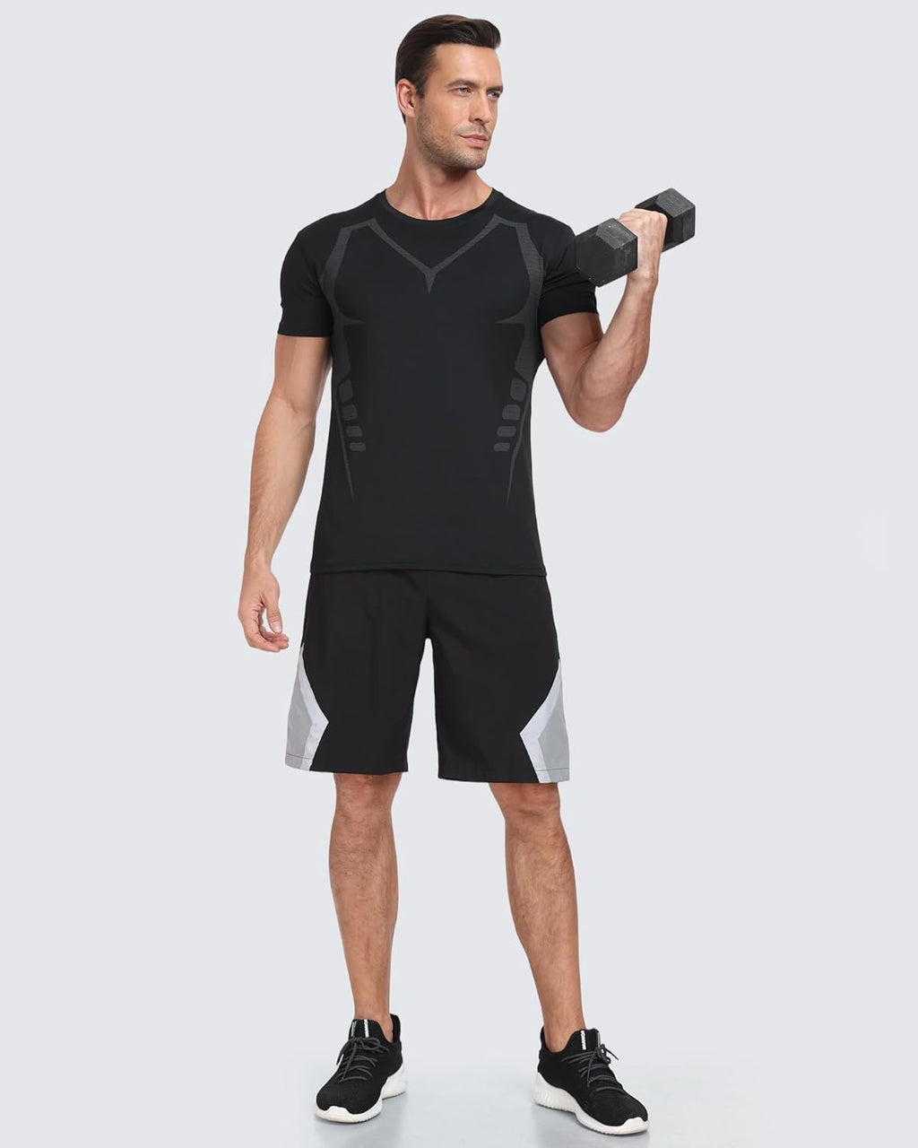 Skiennix Workout Shirts for Men - Quick Dry Athletic Gym T-Shirt for Running | Breathable Outdoor Training