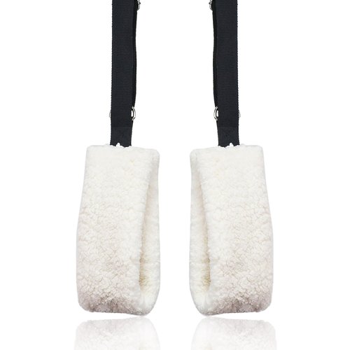 Lights Mountain Adjustable Pilates Fuzzies Straps - Premium Plush Cuffs for Pilates Cadillac Reformer, Pilates Equipment for Home and Studio, Provides Comfort, Stability, and Support During Workouts