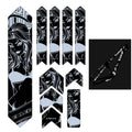 SIUKE Bicycle Frame Guard Reflective Bike Frame Stickers Mountain Bike Scratch Resistant Frame Protector Removable Sticker Road Bicycle Frame Adhesive Guard Cover