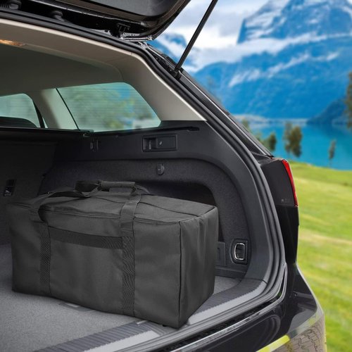 COOLBEBE Travel Duffle Bag - 24x12x12 Inch | Water-Resistant Mid-Size Weekender for Camping & Sports Gear, Black