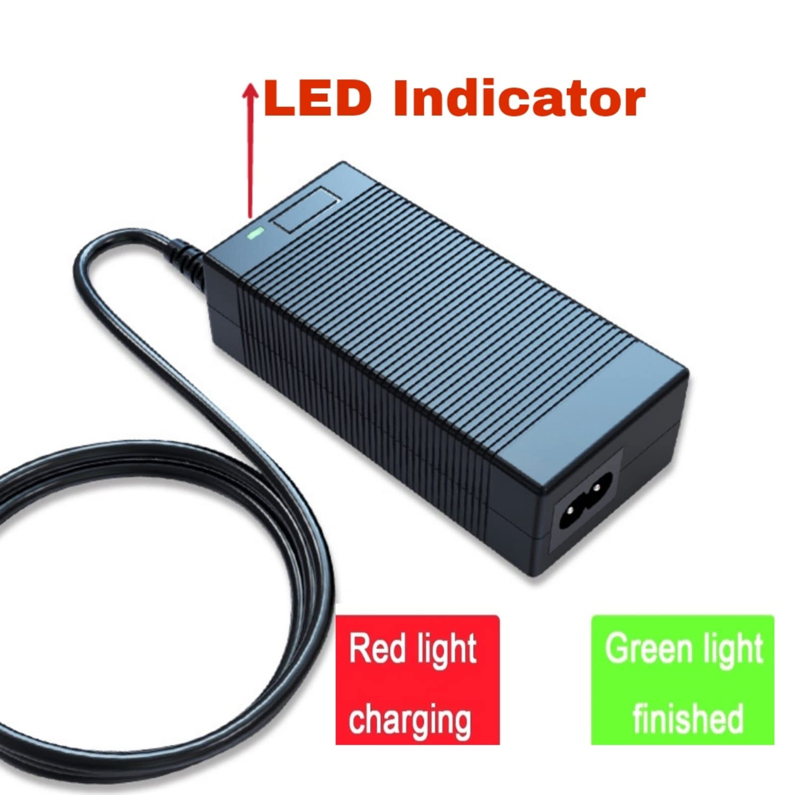 [Verified Fit] 42V 2A Fast Charger for NAKTO 36V Classic City Camel Fashion Elegance Pony Stroller Mini Cruiser and Glion Dolly, Fit RCA Plug Only (Pls Check! NOT for Ranger/Skylark or 48V Version!!)
