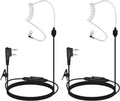 Retevis Walkie Talkie Earpiece - AI Active Noise Reduction, Rechargeable, 2 Pack | Compatible with RT22, RT21, H777H
