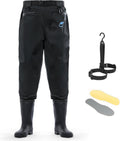 Calamus WaveWalker Waist Waders for Men - 100% Waterproof RipShield Fabric | Slip-Resistant Boots & Moisture-Wicking Insoles