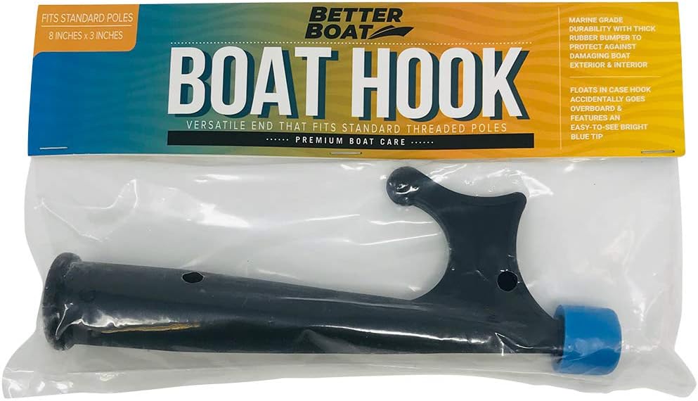 Skiennix Telescoping Boat Hook Pole - Durable Docking Stick with 3/4" Thread Screw End | Marine Boating Accessory