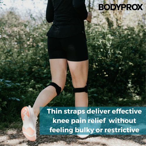 Bodyprox Knee Strap - Patella Tendon Support Brace for Pain Relief | 2-Pack for Sports & Activities