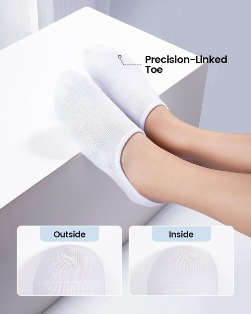 IDEGG No Show Socks - Low Cut Ankle Athletic Socks for Men & Women | Anti-Slip Invisible Liner