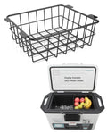 Wire Basket for Ninja FrostVault Hard Cooler & Wheeled Cooler - Heavy-Duty Organizer Rack for Efficient Storage, Dry-Goods Basket for Perfect for Camping Trips or Outdoor Parties, Black(L)