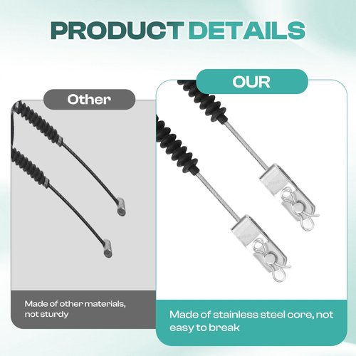DRIVE UP Club Car DS Brake Cable Kit Driver and Passenger Side Stainless Steel Core Cable for 1981-1999 1011403