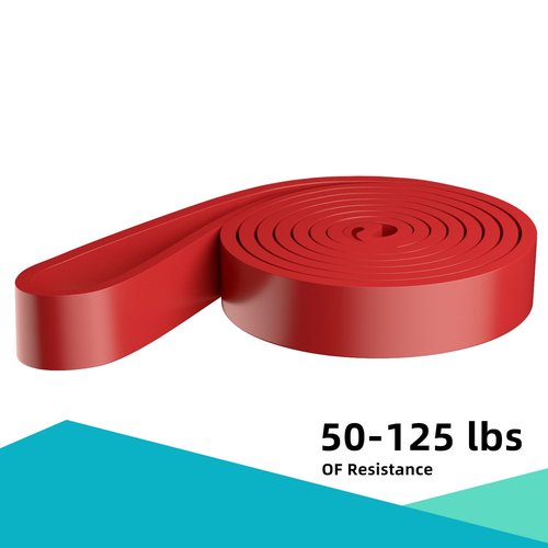 Resistance Bands, Pull Up Bands, Pull Up Assist Band Exercise Bands for Men & Women Working Out, Body Stretching, Physical Therapy, Muscle Training - Red