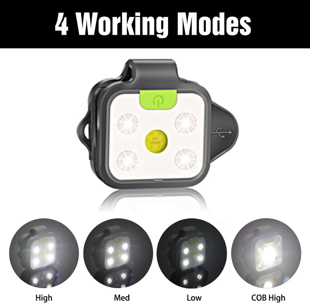 Skiennix LED Running Lights - Rechargeable 2-Pack for Night Safety | Ideal for Camping & Hiking
